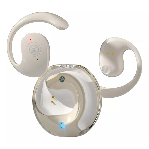 Auriculares Deportivos Bluetooth Con Oreja Colgante Beige