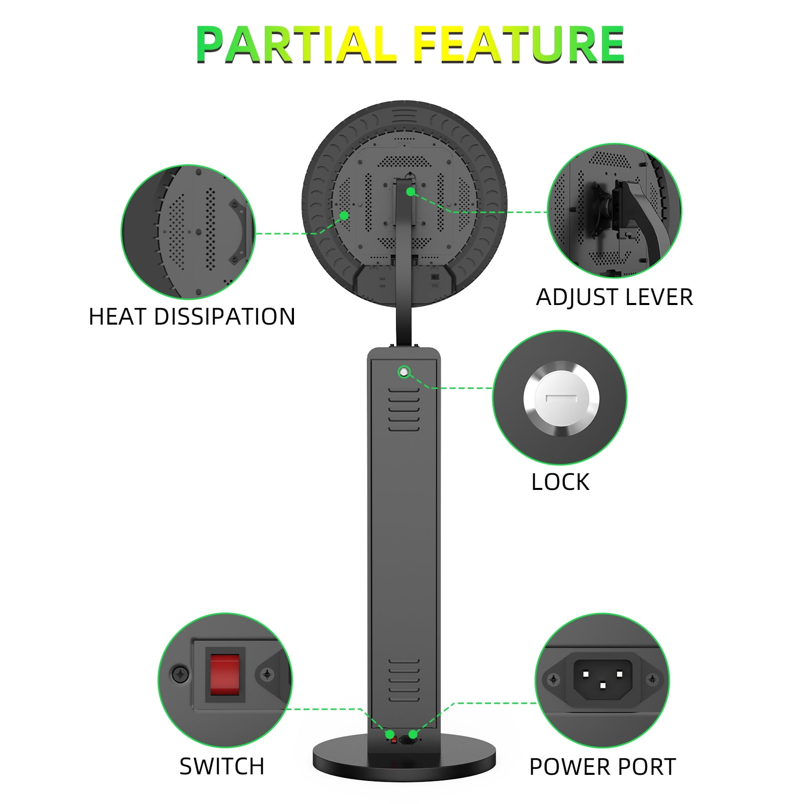 Ipad Photo Booth Compatible with Any Ipad 10.2in 10.9in 12.9in, APP Control Ring Box, Music Sync, Free customized LOGO,Flight Casa