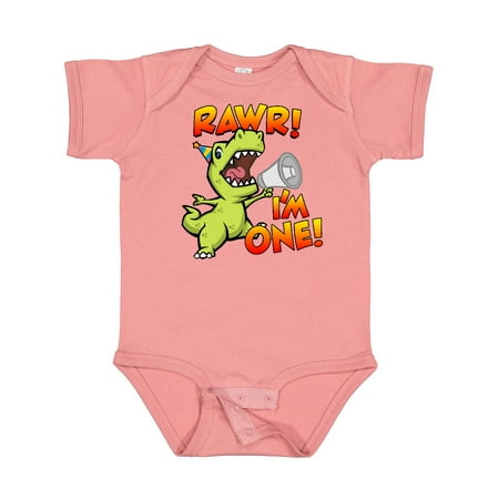 

Inktastic Rawr I m One Dinosaur Gift Baby Boy or Baby Girl Bodysuit