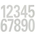 thumbnail image 1 of 4Sheets Reflective Numbers for Mailbox White Rectangular PET Self-Adhesive, 1 of 9