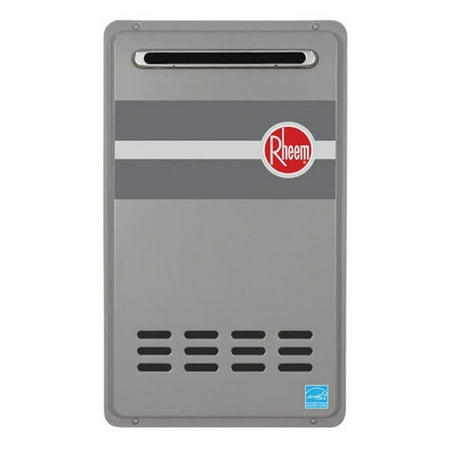 Rheem RTG-84XLN-1 Outdoor Tankless Natural Gas Water Heater for 2 - 3 Bathroom Homes