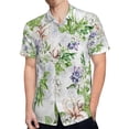 thumbnail image 4 of High Quality Hawaiian Shirts for Men Short Sleeve Aloha Beach Shirt Floral Summer Casual Button Down Shirts Blouses OCA7A7, 4 of 7