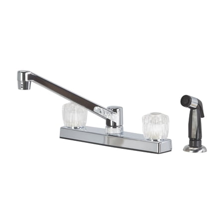 Home Impressions Double Handle Nonmetalic Kitchen Faucet With Side Sprayer - Pack of 12