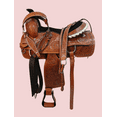 thumbnail image 2 of Western Leather Premium Riding Horse Saddle Size 12" to 18" Inches Seat, 2 of 4