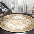 thumbnail image 2 of SAFAVIEH Naples Rothesay Oriental Wool Area Rug, Ivory/Caramel, 6' x 6' Round, 2 of 8