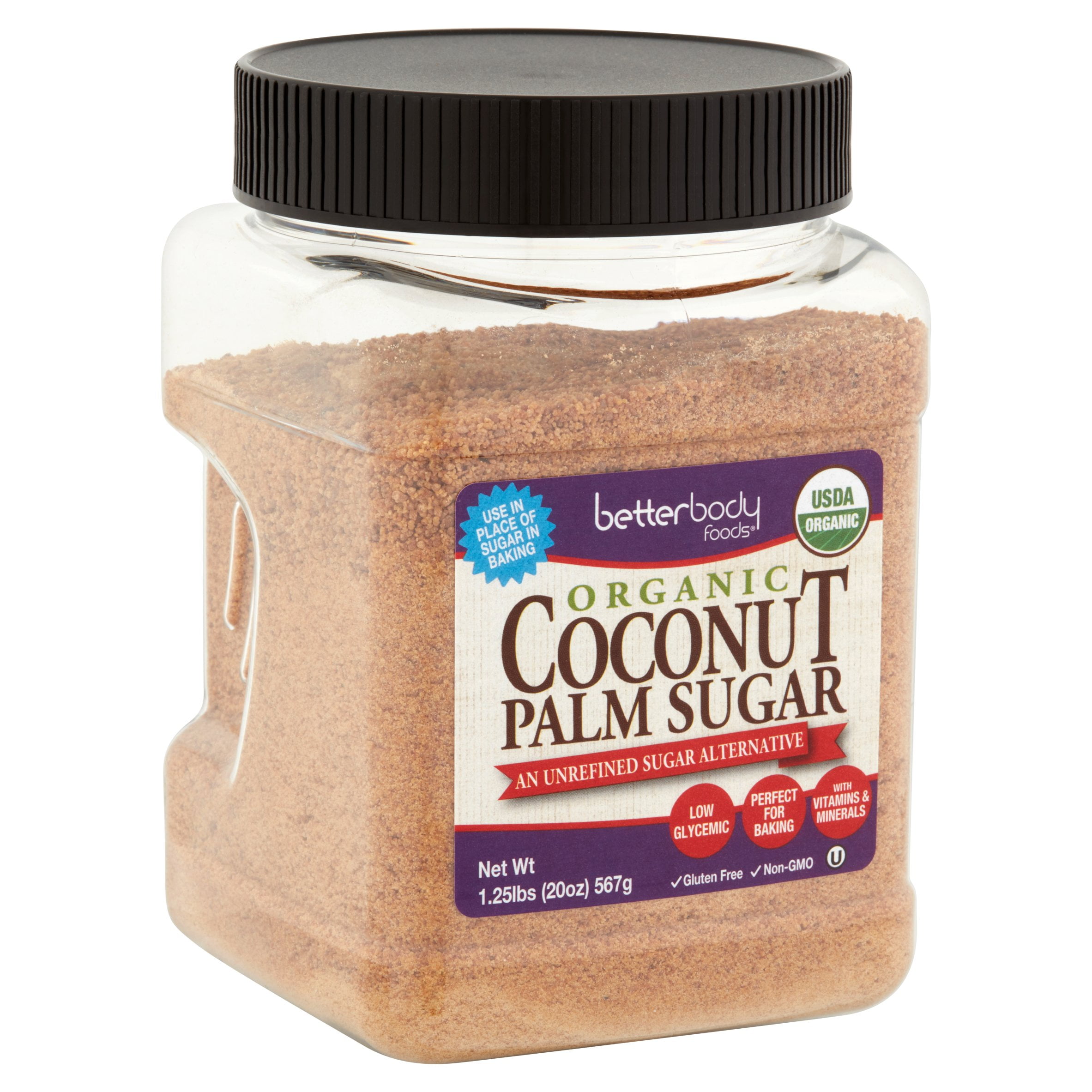 Betterbody Foods Organic Coconut Palm Sugar, 1.25 lbs