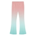 thumbnail image 4 of Eltusu Flare Leggings for Girls, Stretch Elastic Waist Warm Comfy Kids Winter Pants Pink Size 9-10 T, 4 of 5