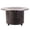 Blue, variant on Fire Sense Perissa Basketweave Firepit Table Multifunctional with Fire Bowl Lid, Bronze Finish 44"
