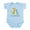 Sky Blue, variant on CafePress - Giraffe Little Brother Infant Bodysuit - Baby Light Bodysuit, Size Newborn - 24 Months