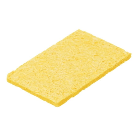 

40PCS Soldering Sponge 5 x 3.5cm Rectangle Deep Yellow 11mm Water Absorption Thickness Cleaning Pads Welding Tip