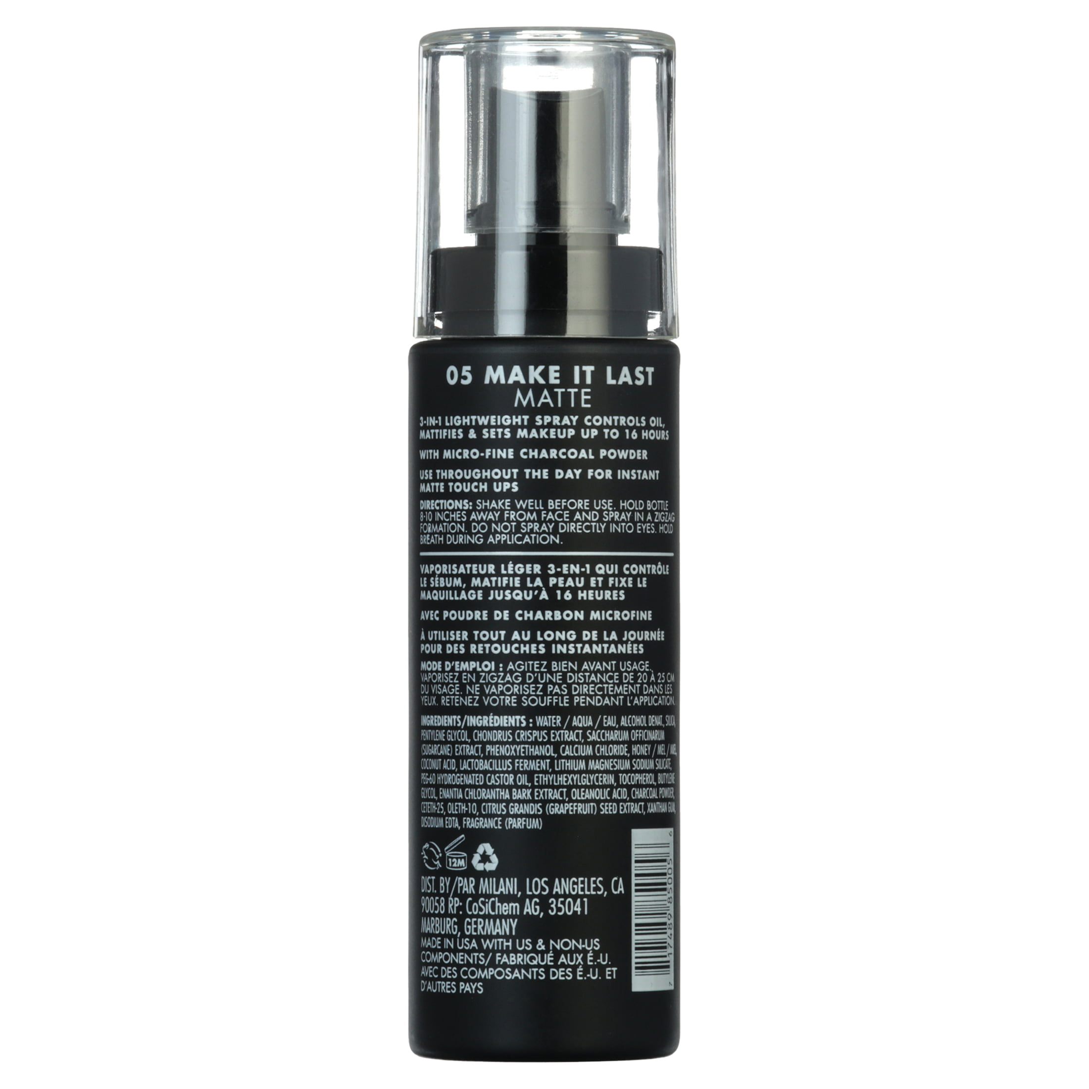 Buy Milani Make It Last Matte Setting Spray, Charcoal Online at Lowest  Price in India. 188534432