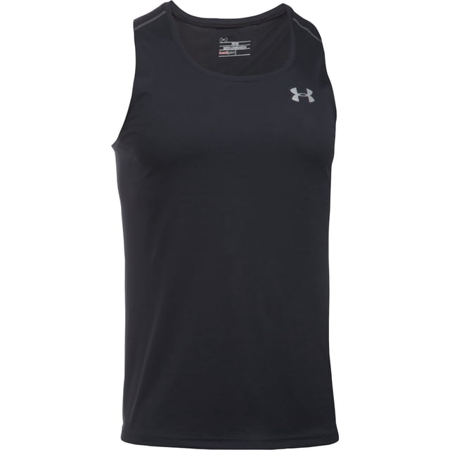 Under Armour Coolswitch Camiseta sin mangas para hombre, negro, grande