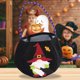 thumbnail image 1 of Isvgxsz Clearance Gold Velvet Halloween Pumpkin Candy Gift Bag Plush Trick or Treat Bag Small Drawstring Goodie Bag,Halloween Party Favors Supplies, 1 of 6