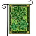 thumbnail image 2 of Briarwood Lane Celtic Shamrocks St. Patrick's Day Garden Flag, 2 of 4