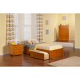 thumbnail image 3 of Atlantic Furniture Concord Lit de Plate-Forme de Rangement Simple XL en Caramel, 3 of 6