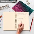 thumbnail image 4 of Wirebound Notebook Hardcover Spiral Notebooks Neon Pink and Teal Pattern, 60 Pages, 80 GSM, 5.7 x 8.3in, 4 of 8