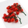 thumbnail image 2 of 2 PCS Artificial Fake Fruit Simulation Cherry Tomatoes Yellow Home Decoration Faux Small Tomatoes Basket Filler Cabinet Showcase Display Props, 2 of 2