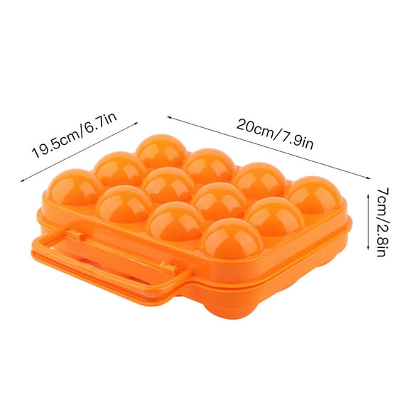 Eggs Holder, Eggs Storage Case with Handle Egg Tray, 12 Grid Eggs Organizer for Eggs Barbecue Household Home Storage Picnic Kitroom