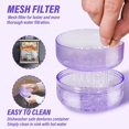 thumbnail image 3 of Lingsheng Denture Bath Case, 2 in 1 No-Leak Denture Bath Box Cup, Complete Clean Care for Clear Braces, Mouth Guard, Night Guard & Retainers (Purple), 3 of 6