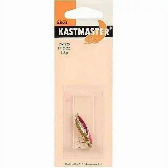 Acme Kastmaster Fishing Lure, Gold Neon Red, 1/2 oz.