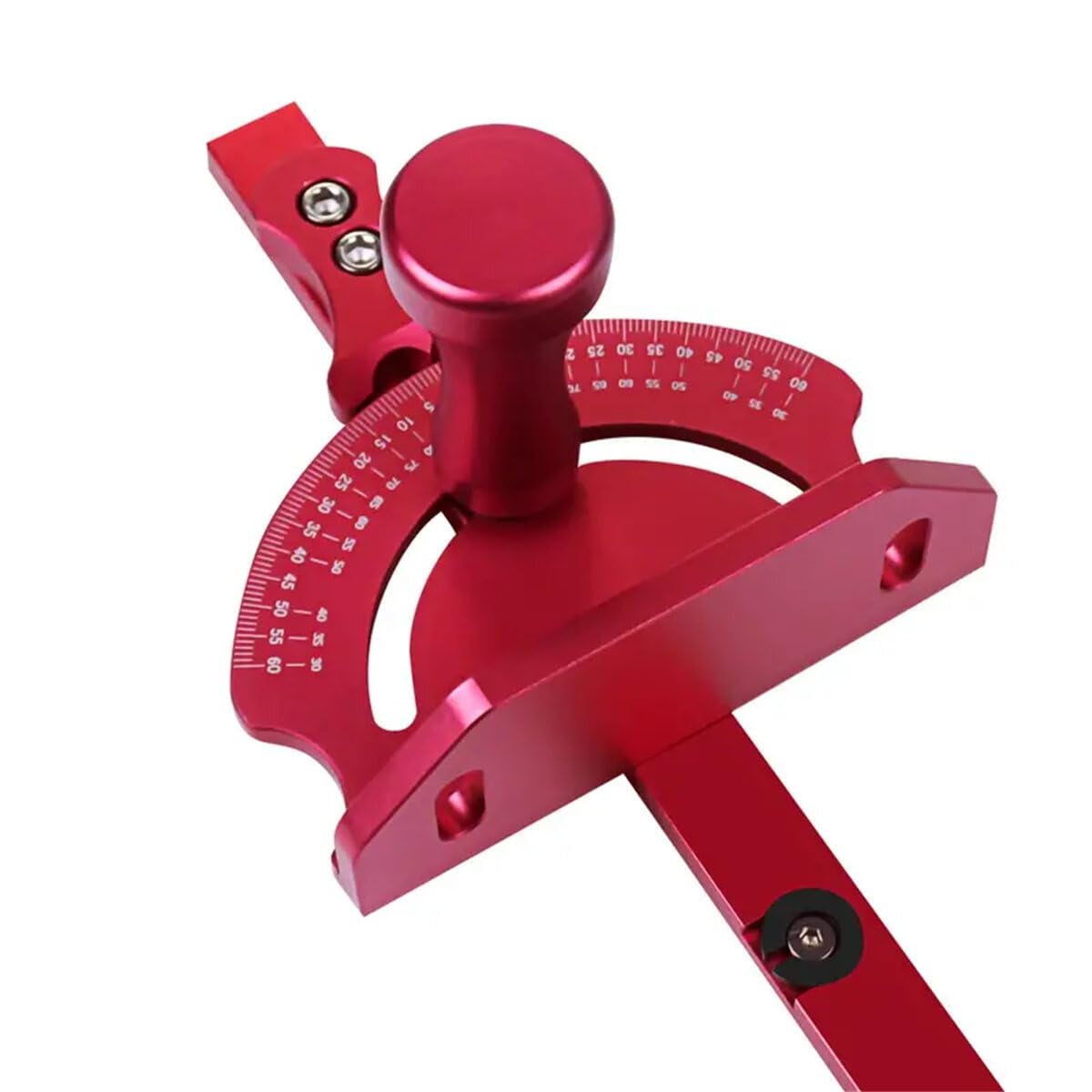 Miter Gauge Fixed Angle Gear Shifting Hole Universal Table Saw Gauge, Miter Saw Protractor With A Standard Slot Bar