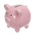 thumbnail image 1 of Alcancía de cerámica, forma de cerdito, para ahorrar dinero, regalo de cumpleaños y Navidad, decoración infantil para niñas y niños (rosa), 1 of 7