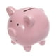 thumbnail image 1 of Alcancía de cerámica, forma de cerdito, para ahorrar dinero, regalo de cumpleaños y Navidad, decoración infantil para niñas y niños (rosa), 1 of 7
