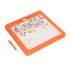 Buyweek Magnetic Drawing Board for Toddlers Colorful Educational Doodle Board with Magnetic Pen and Beads Orange
