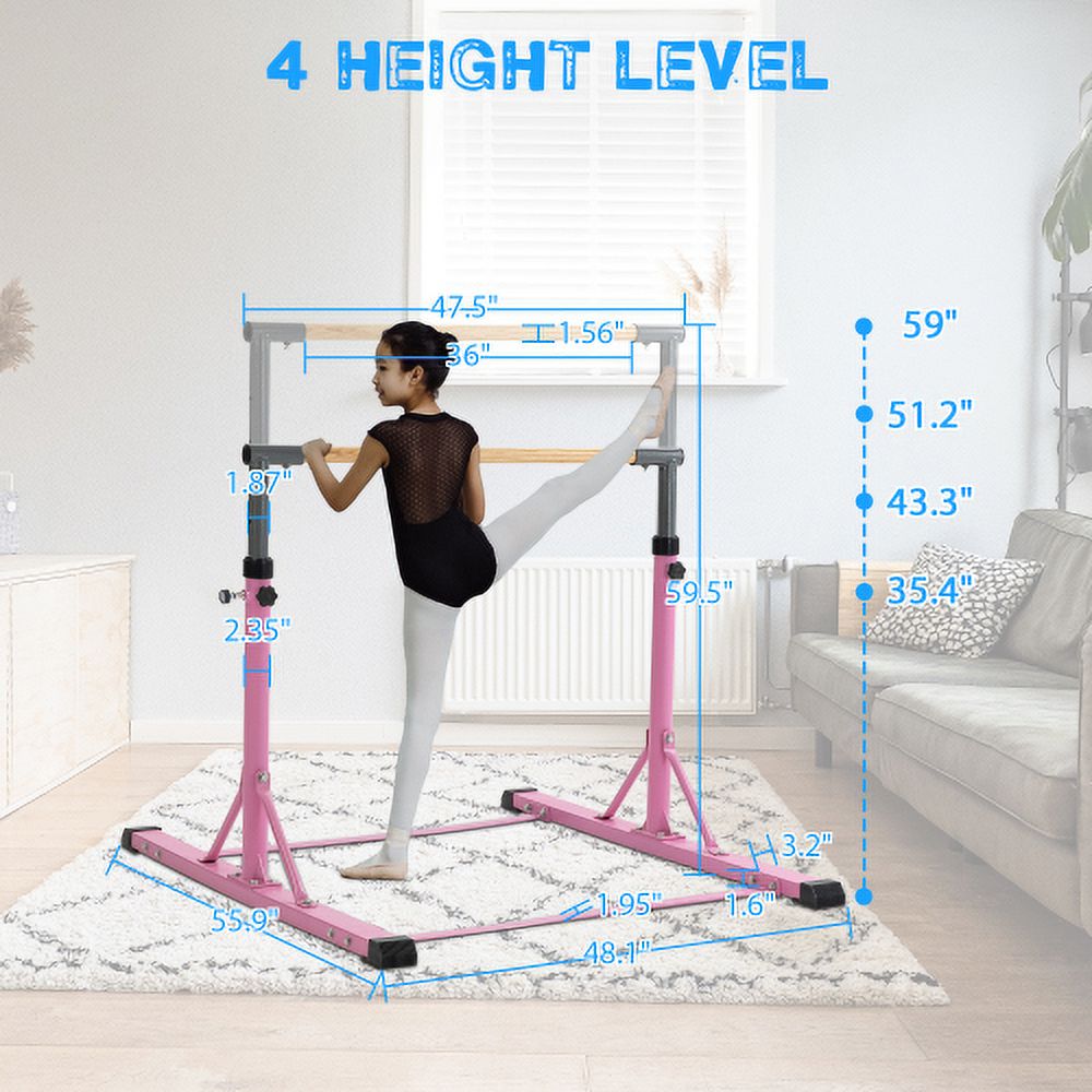 Gymnastic Bar Set Gymnastics Horizontal Bar Gymnastics Kip Bar for Kids ...