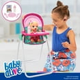 thumbnail image 3 of Baby Alive: Doll Highchair Set - Green, Pink, Hearts - For Dolls Up To 24", 5 Matching Feeding Accessories, Rotating Seat, Folding, Kids Toy Ages 3+, 3 of 5