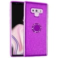 thumbnail image 1 of FIEWESEY Compatible with Samsung Galaxy S9 Case,Cute Girly Glitter Diamond Rhinestone Bumper with Ring Kickstand Pink TPU Protective Cover Case for Samsung Galaxy S9 Bling - Purple, 1 of 7