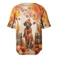 thumbnail image 2 of Happy Thanksgiving Rhodesian Ridgeback Give Thanks Fall Beanie Scarf Welcome All Over Print 3D Baseball Shirt Ridgebacks Dog Lover Gifts Softball Sport - 00020, 2 of 6