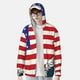 thumbnail image 2 of Fotbe American Astronaut Runs Forward Chaqueta con Protección Solar UPF 50+ para Hombre y Mujer, Camisa con Capucha y Bolsillos-3X-Large, 2 of 7