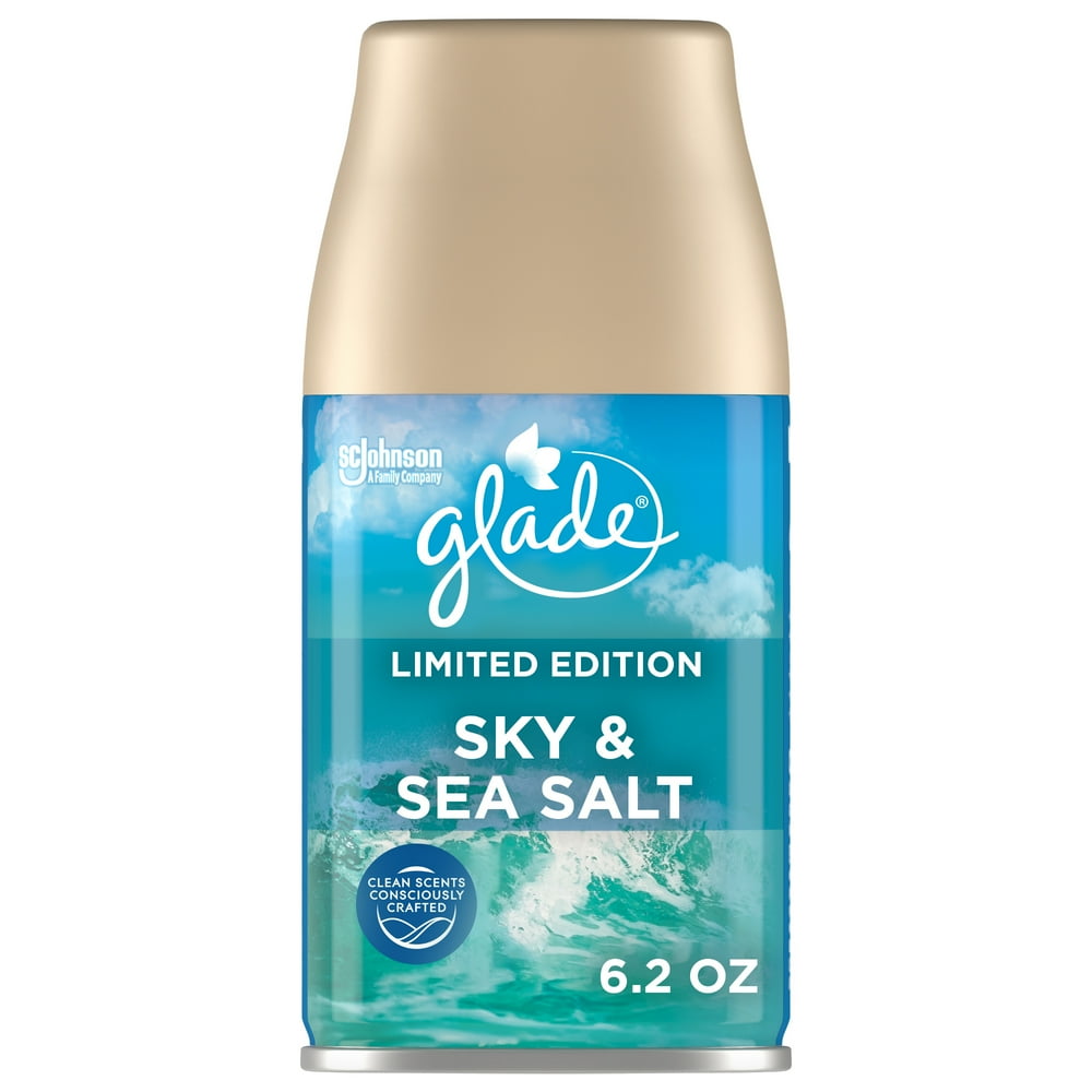 Glade Automatic Spray, Sky and Sea Salt, Air Freshener, 6.2 Ounce