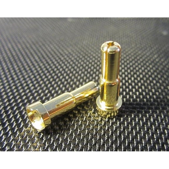 TQ Wire TQW2511 Double Male Bullets Connector, Gold - 20 mm