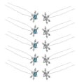 thumbnail image 1 of YSNOOWE 10Ud Pasadores De U Con Copos De Nieve En Metal Para Estilo, 1 of 7