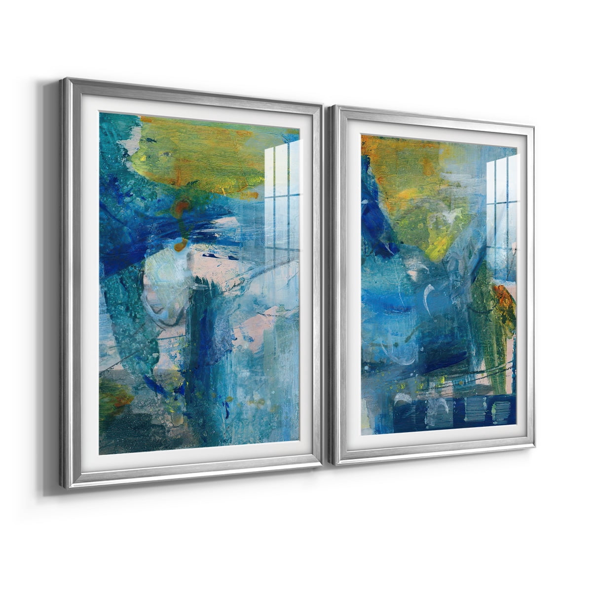 Wexford Home Spring Winds III Premium Framed Print, 30.5" x 42.5" - Ready to Hang, Silver (Set of 2)