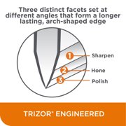 Chef'sChoice 3 Stage White Hybrid Knife Sharpener for 20 Degree Straight Edge and Serrated Knives