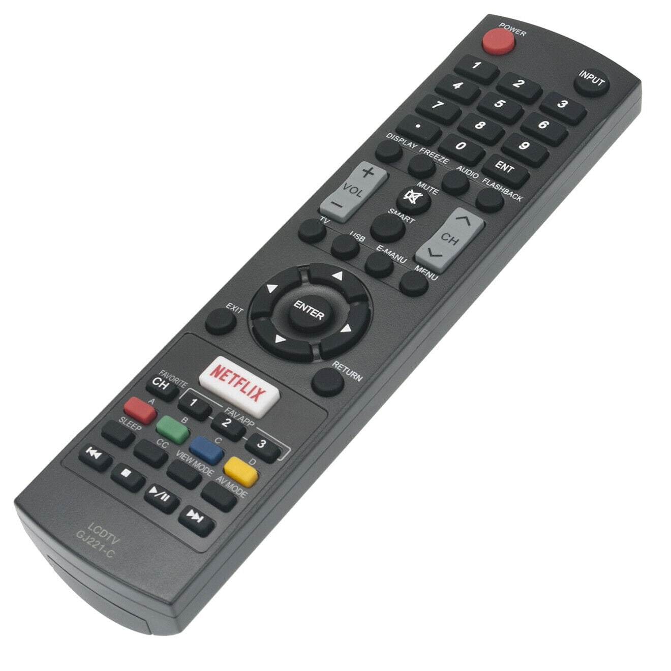 GJ221C Remote Control for Sharp LED AQUOS TV LC32LE653U LC40LE653U