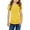 Yellow, variant on Kids Little Girls Casual Tunic Tops Knot Front Button Short Sleeve Blouse T Shirts Tee Tops Summer Clothes For 4-13 Years Girls Plus Size Tops Size 6-7 Years
