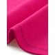 thumbnail image 5 of Faldas de mujer Inspire Chic de talle alto, en línea A, acampanadas, casuales, de mezclilla, color rosa intenso, 5 of 6