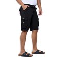 thumbnail image 3 of X RAY JEANS Men's Belted 12.5" Inseam Knee Length Cargo Shorts, Black, 33, 3 of 5