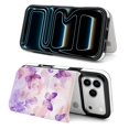 thumbnail image 6 of Wallet Case For Apple iPhone Air / 17 Pro / 17 Pro Max Series with Card Holder, PU Leather Kickstand Card Slots Screen Protector Included For iPhone 17 Series, Butterfly Lavender, 6 of 8