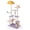 Purple, variant on Star Moon Cat Tree Tower 62", Multi-Level Cat Condo with Scratching Posts, Hammock & Toys - Indoor Cats Modern Climbing Tree