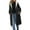 Black, variant on Long Puffer Vest for Women Sleeveless Hooded Solid Padded Zip Up Outerwear Coat with Pockets Black L
