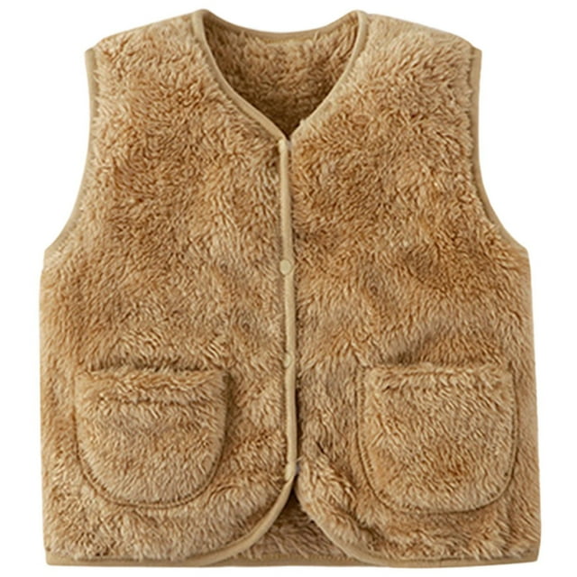 Infant Baby Boys Warm Winter Jacket Solid Color Clothes Khaki Size 6-12 Months