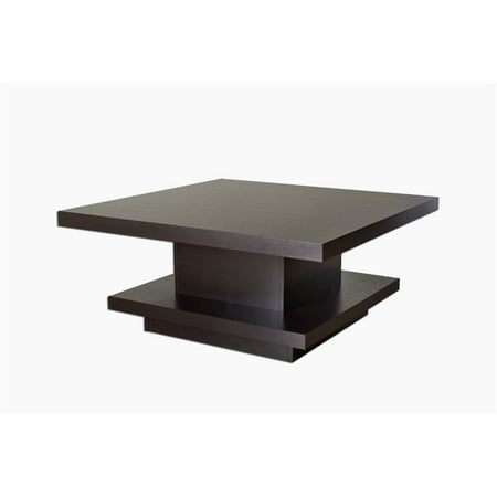 Furniture Of America Carenza Square Coffee Table In Espresso Furniture Of America Carenza Square Coffee Table In Espresso