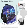 thumbnail image 7 of Yuyamidu Train Book Bag for Kids Girls Large Capacity School Backpack 10-12 Years Old Secondary School Bag with Two Side Pockets, 7 of 7