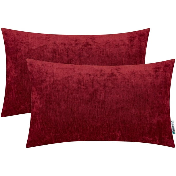 Dark burgundy hot sale pillows