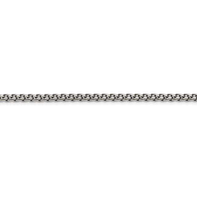 Collier Chaîne Blé en Acier Inoxydable 5 mm 24 Pouces Pendentif Breloque Spiga